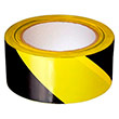 Лента оградительная черно-желтая ЛО-75, 75мм x 200м х 35мкм